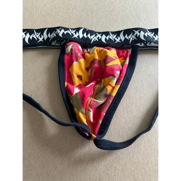 VTG RARE WAXX jockstrap men’s underwear orange camo XL - Picture 3 of 4